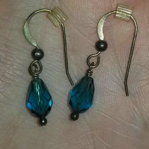 Gemstone earrings, turquoise